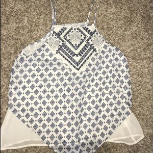 nwot blue/white tank !